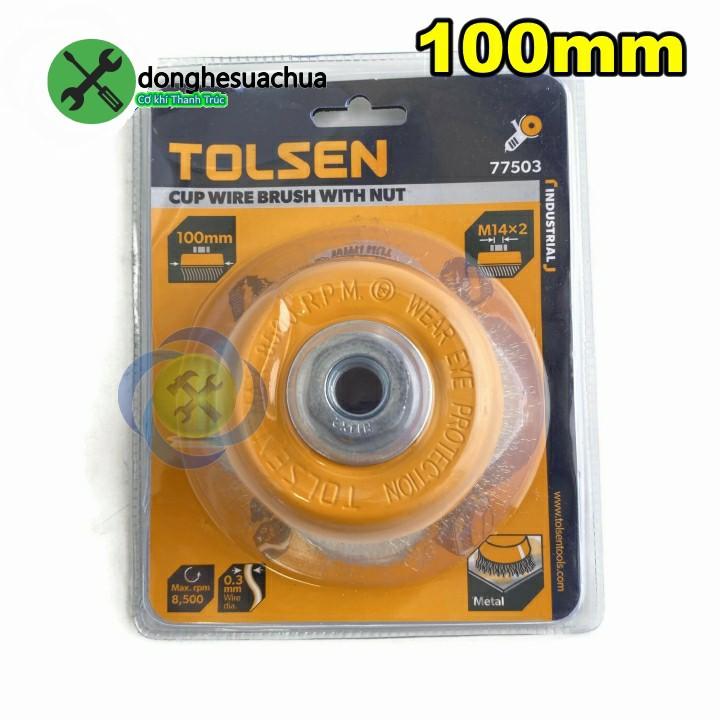 Chén cước Tolsen 77503  lỗ M14 x 2