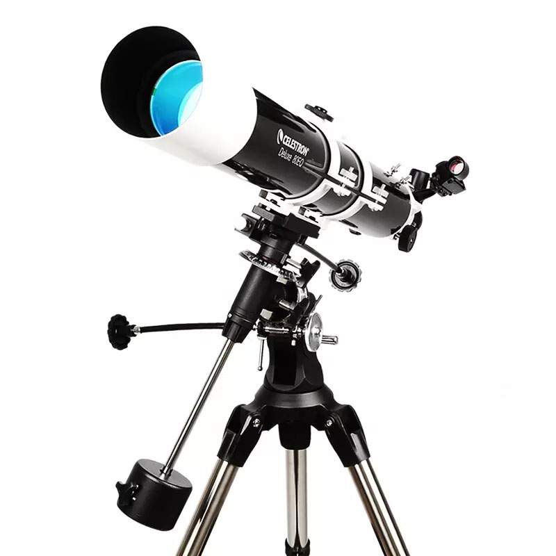 Kính thiên văn Celestron Deluxe 80EQ độ phóng đại 675 lần, hàng chính hãng, chân thép chắc chắn