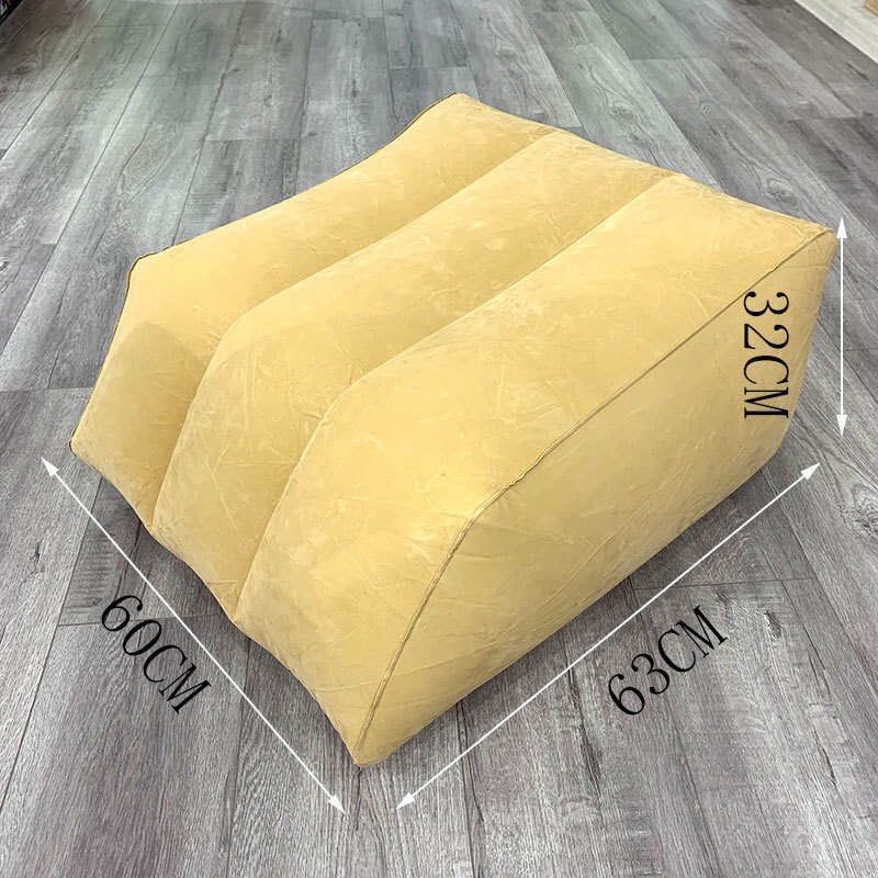 Gối gác chân bơm hơi cho người suy giãn tĩnh mạch-Hàng nhập khẩu - Gác chân, tựa lưng thoải mái - Gấp gọn tiện mang theo