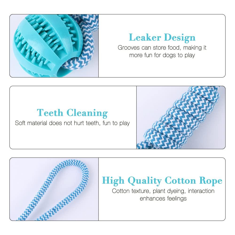 Bóng đồ chơi chó với dây thừng, 2 miếng bóng chó với dây, bóng chó không thể phá hủy 6cm, ném đồ chơi cao su chó, bánh chơi cho chăm sóc nha khoa chó nhỏ lớn bắt