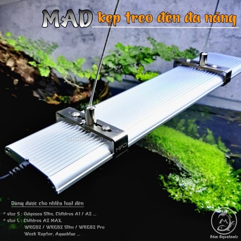 KIT Treo Đèn Đa Năng MAD | Kẹp Treo Inox Dùng Cho Nhiều Loại Máng Đèn Thuỷ Sinh