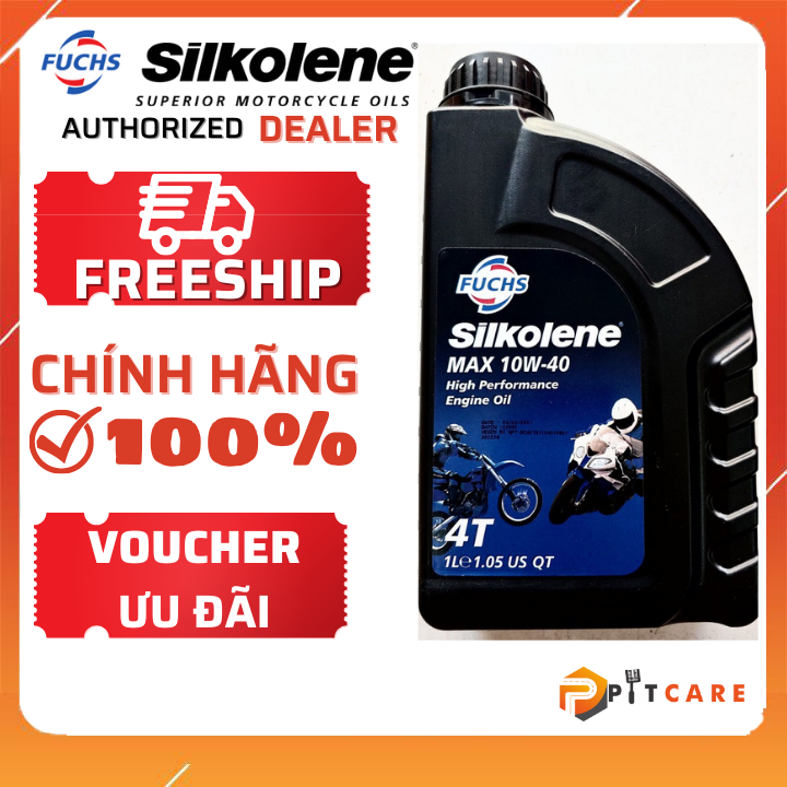 Nhớt Xe Số Fuchs Silkolene Max 10W40 Chính Hãng Bền Máy Chống Mài Mòn Tốt