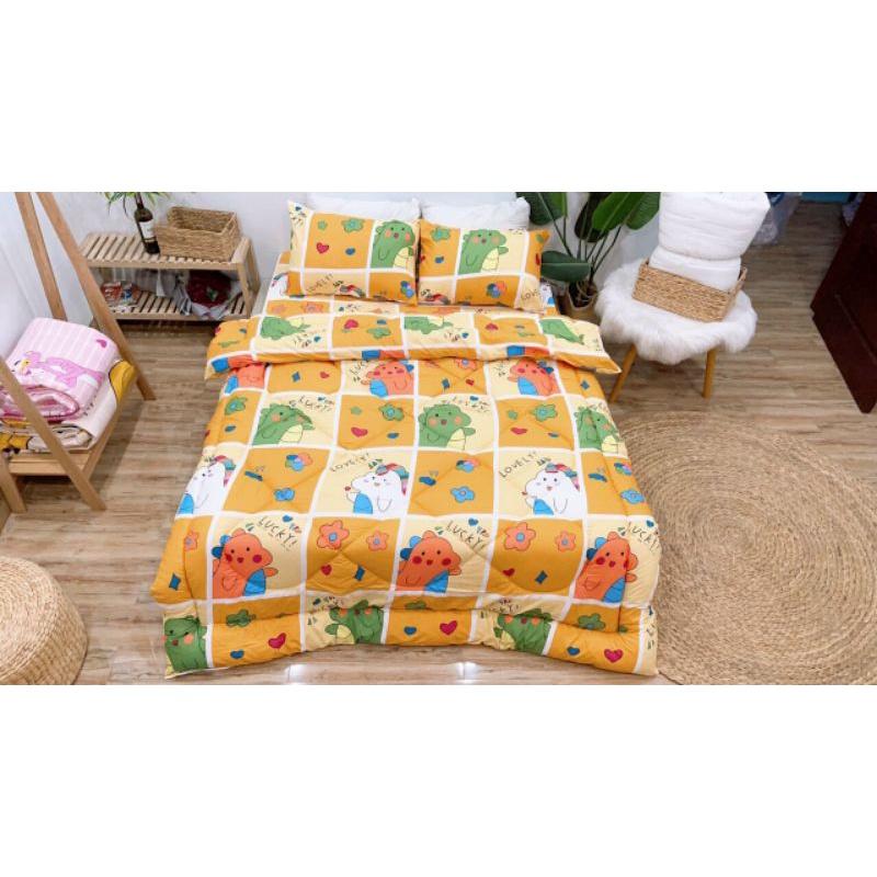 Bộ Chăn Ga Gối Cotton Poly 5 Món