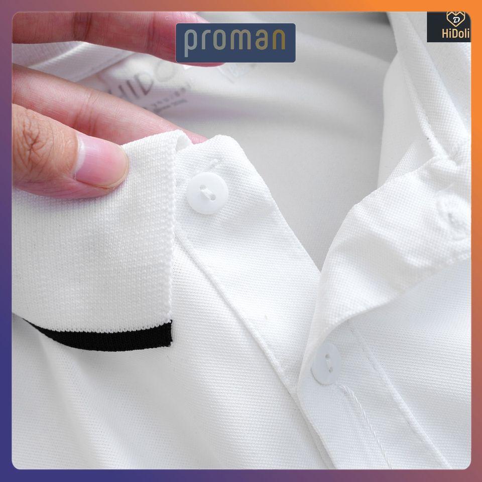Áo Polo Nam cổ dệt phối tay, Áo thun nam có cổ chất liệu cotton cực đẹp AT09 - PROMAN
