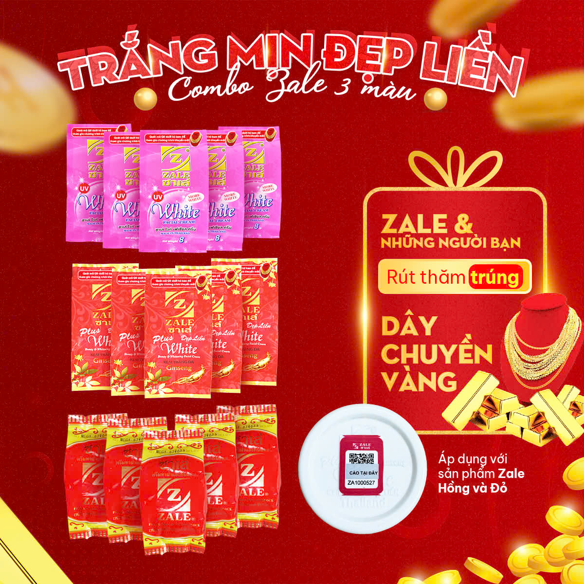 KEM ZALE VÀNG 3GR THÁI LAN - NHẬP KHẨU