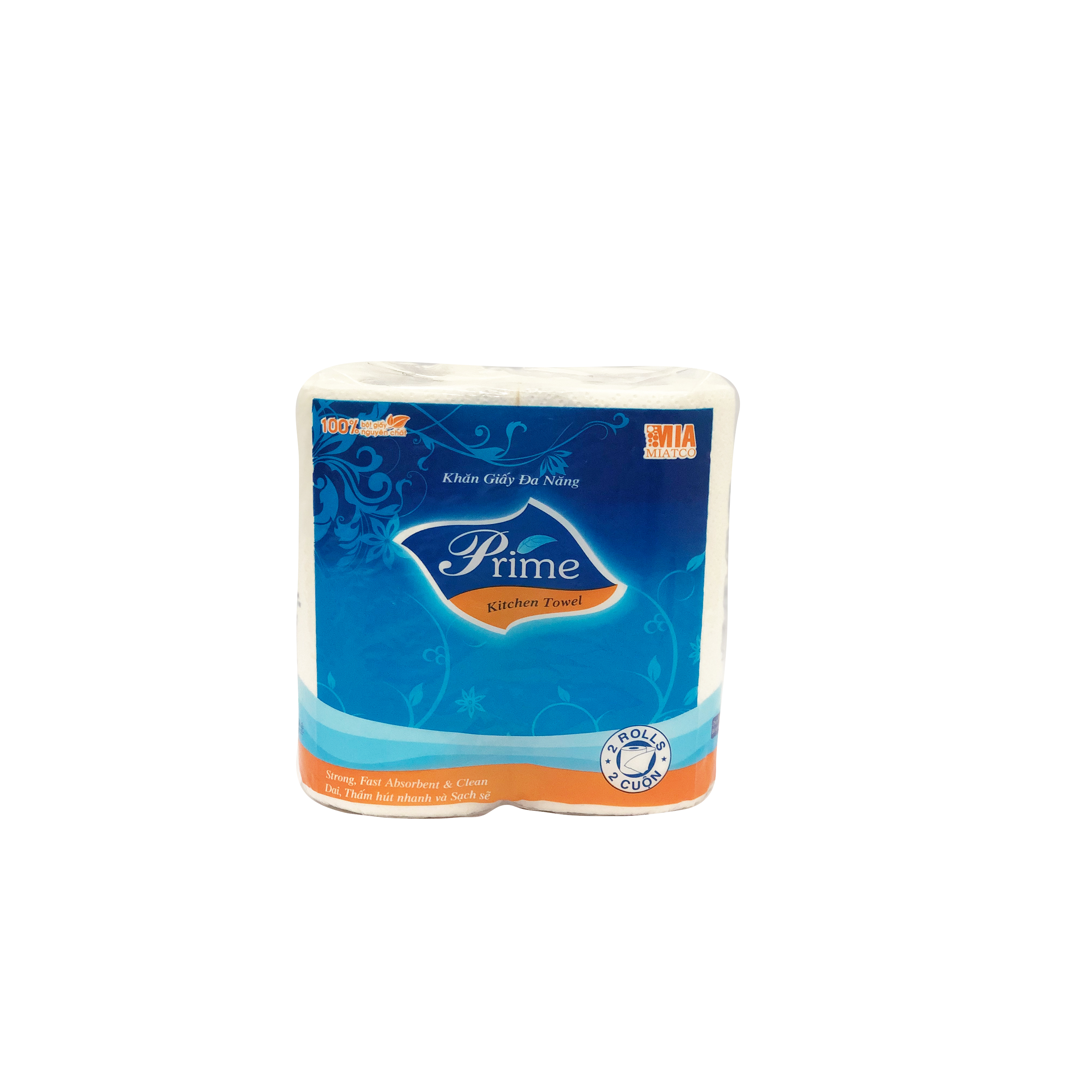 GIẤY BẾP DẠNG CUỘN PRIME 2 LỚP KHỔ GIẤY cm - COMBO 2 GÓI