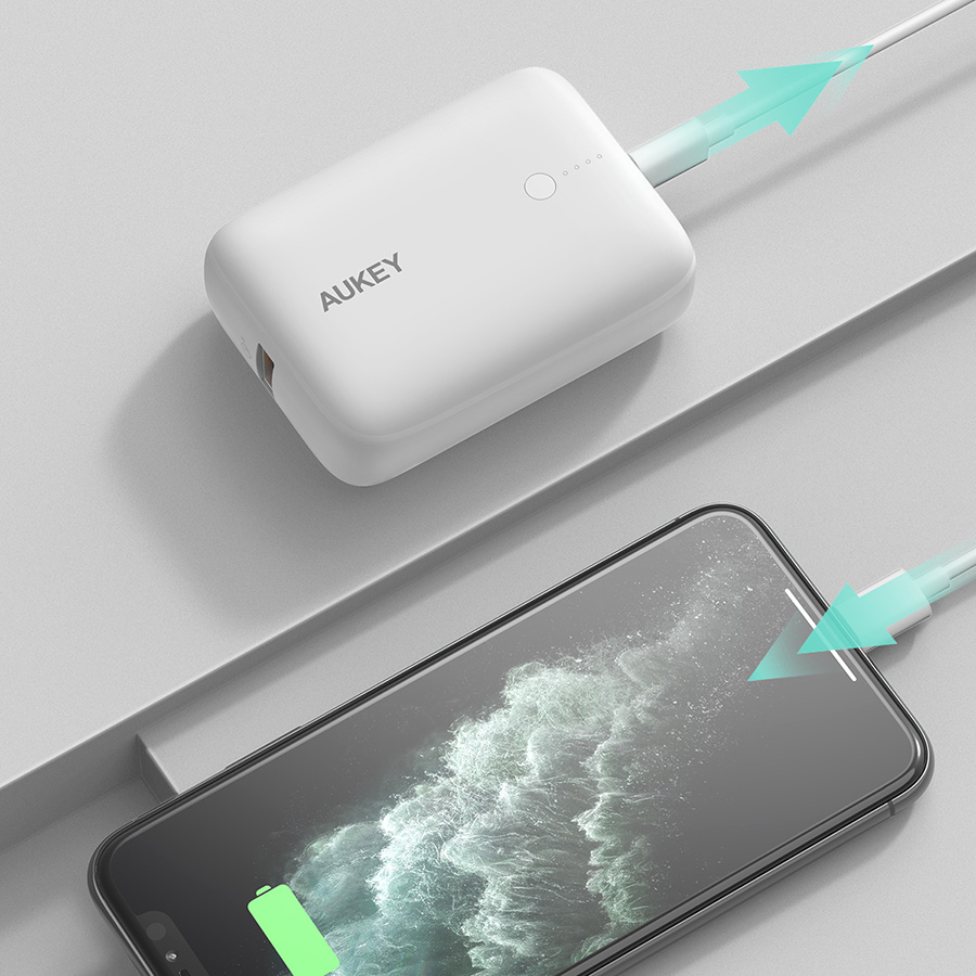 Pin Sạc Dự Phòng Aukey PB-N83S 10.000mAh, Sạc Nhanh Power Delivery 18W và Quick Charge 3.0 18W - Hàng Chính Hãng