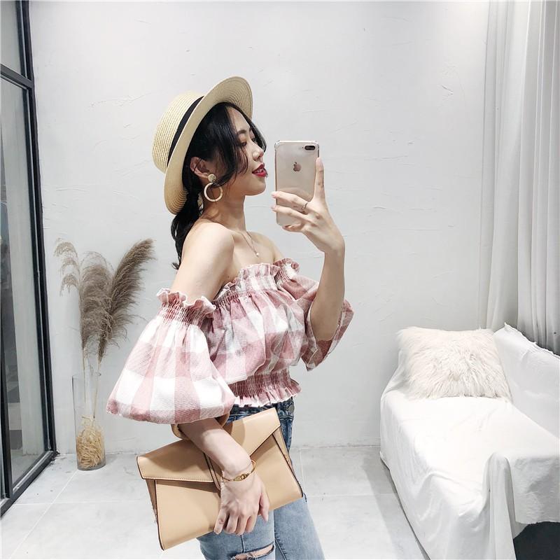 Áo kiểu Hàn Quốc hở vai - Bl001