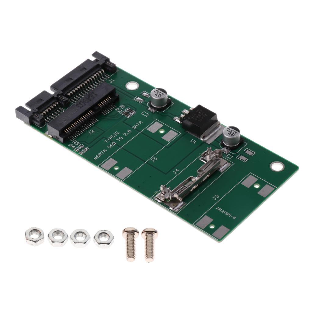 MSATA to SATA 2.5inch Adapter Card Board Support 50mm Mini Pci-e mSATA