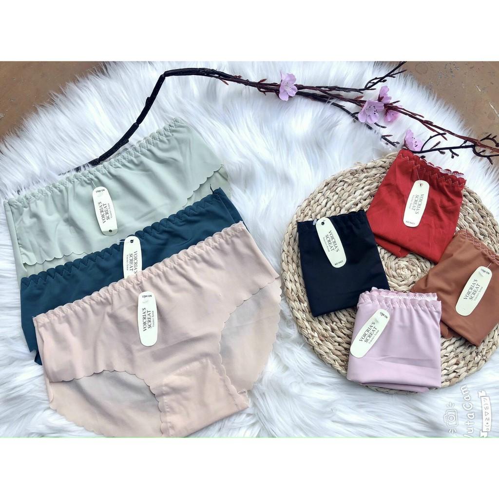 Quần lót nữ ️️ Quần lót thun lạnh đúc su siêu nhẹ cạp viền