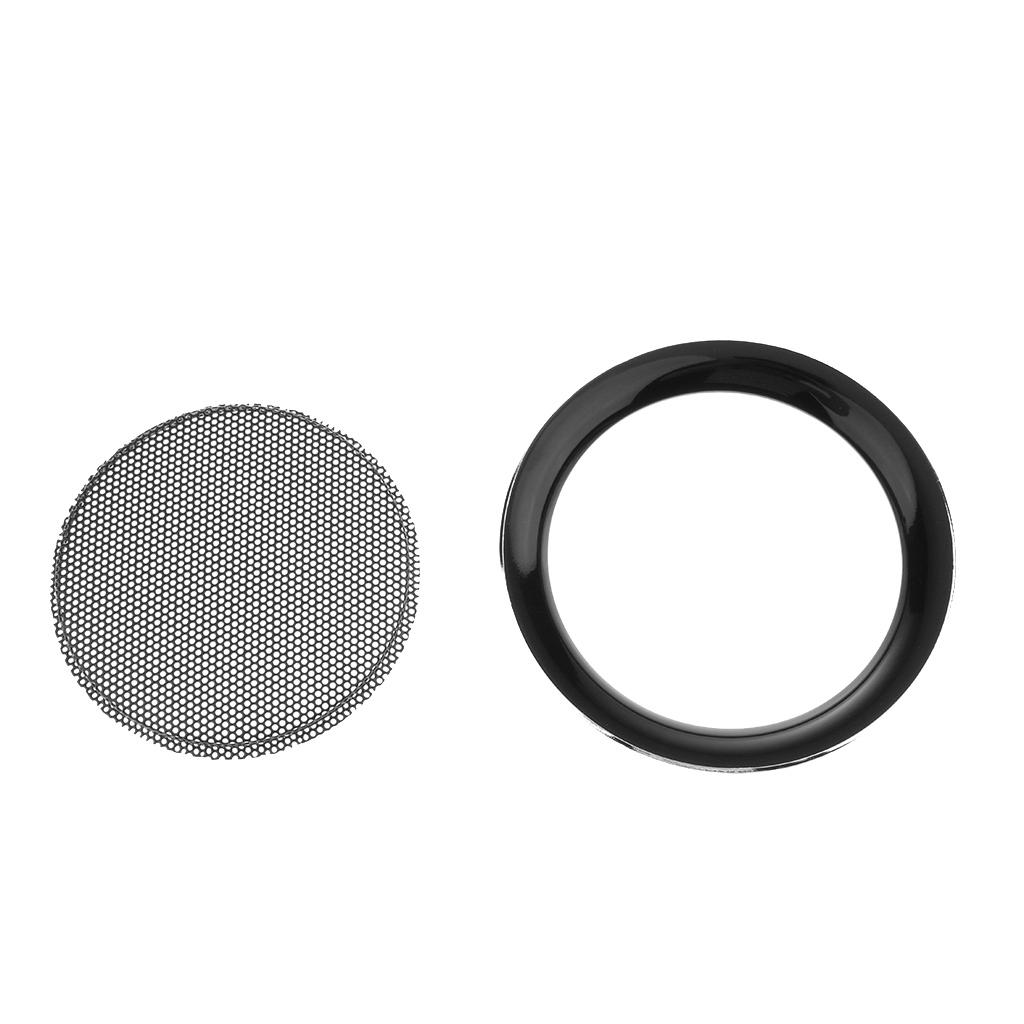 6.5 Inch Speaker Grills Cover Case for Speaker Mounting Home Audio DIY - 177mm Outer Diameter Black
