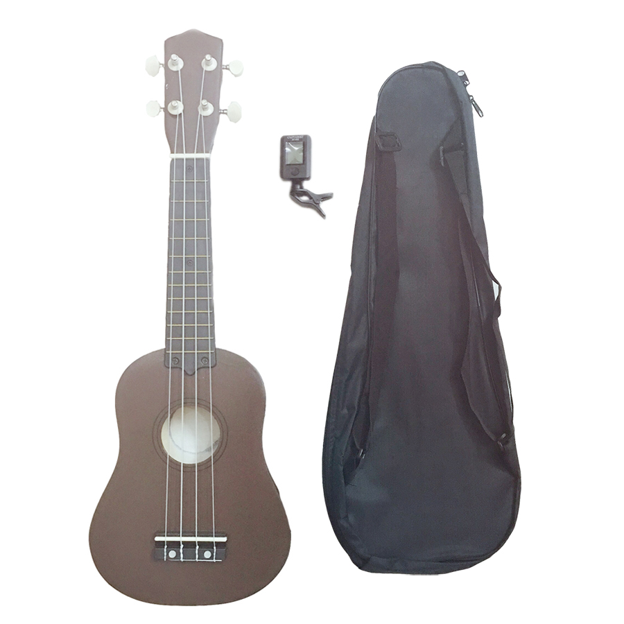 Đàn Ukulele Soprano Woim 35A15 tặng kèm bao vải và máy lên dây điện tử