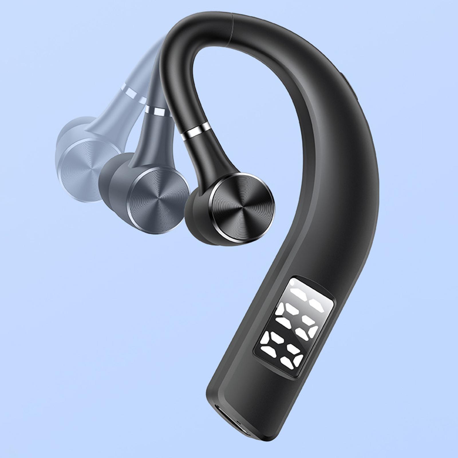 Bluetooth Headset Ear Hook Noise Cancelling for Business Smartphones