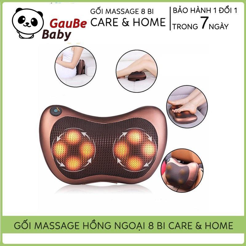 Máy Massage Cổ, Gối Massage Cổ Hồng Ngoại 8 Bi Cao Cấp Hàn Quốc, Bảo Hành 6 Tháng