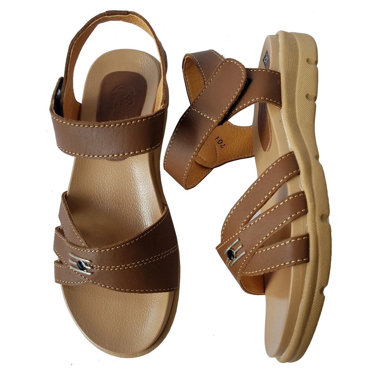 Giày Sandal Nữ BIGGBEN Da Bò Thật SDN33