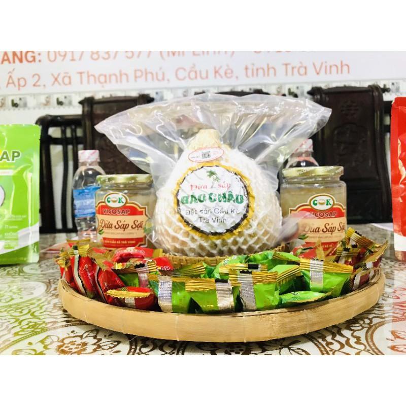 Kẹo dừa sáp Vicosap vị lá dứa 500g