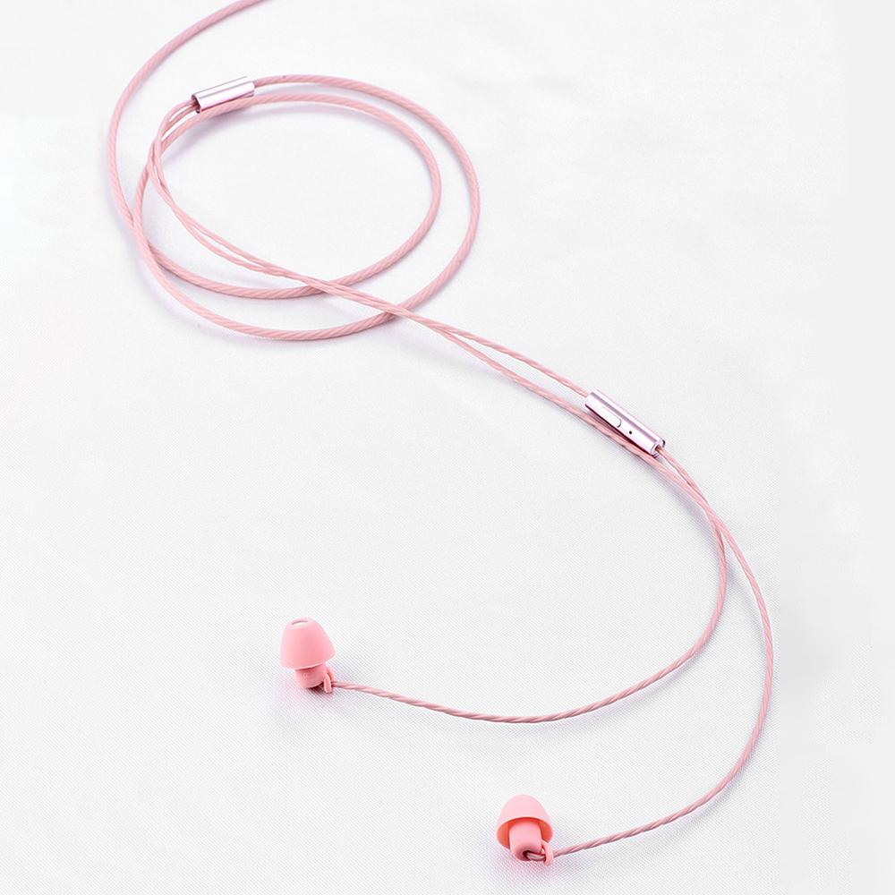 Tai nghe ngủ chống ồn nhét trong tai bằng silicon mềm có dây 3.5mm
