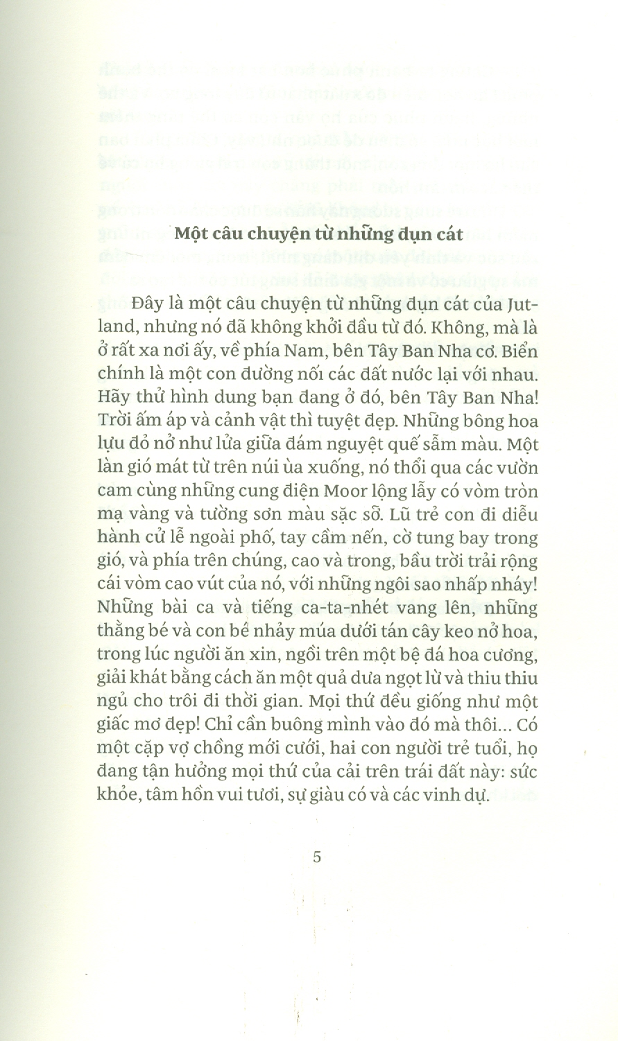 Một câu chuyện từ những đụn cát - Hans Christian Andersen - Cao An Vũ dịch