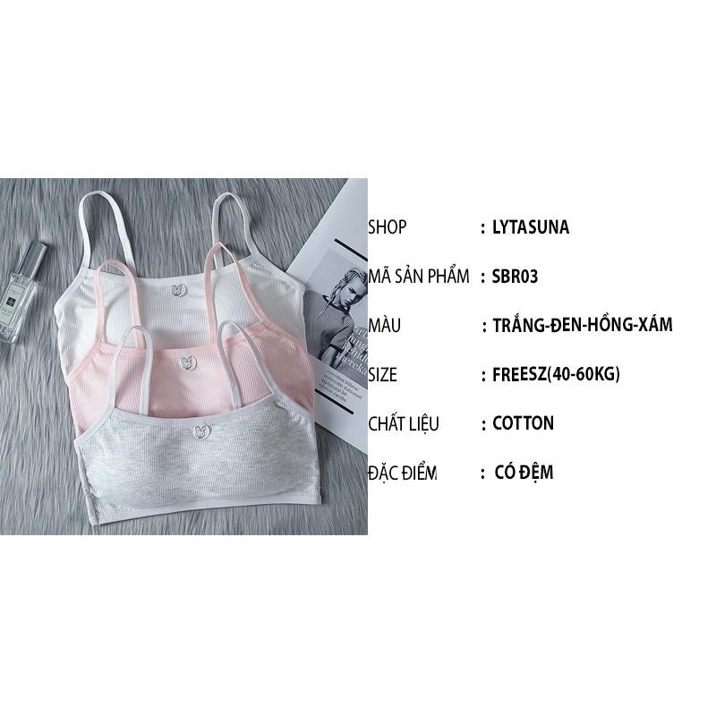 Áó 2 dây, áo Bra học sinh Freeship 50k Bra áo học sinh gân tăm loại đẹp