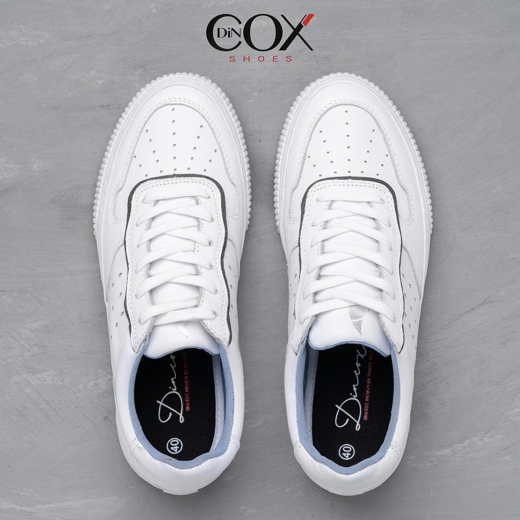 Giày Sneaker Dincox Da Bò E03 White Sang Trọng Lịch Lãm - 43