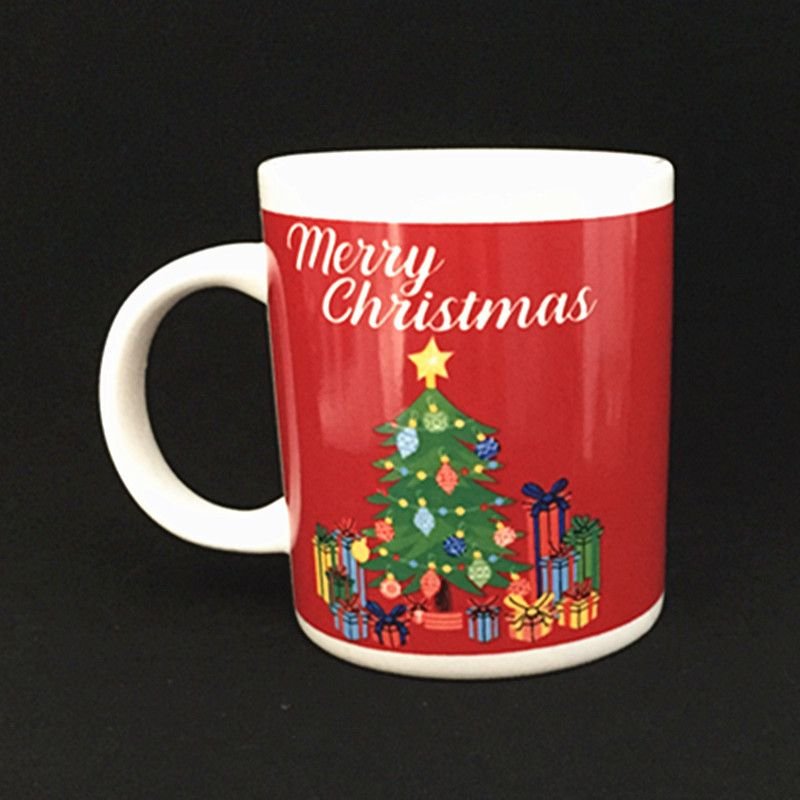 Cốc sứ uống trà cà phê cao cấp in hình giáng sinh vui vẻ - Quà tặng Noel ý nghĩa