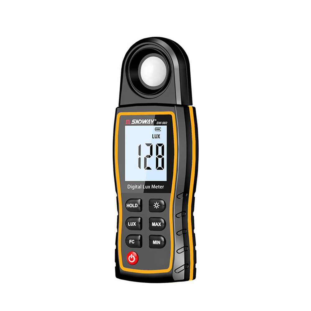 SNDWAY Digital Lux Meter LCD Display Handheld Auto Range Illuminometer Luminometer Photometer Luxmeter Light Meter