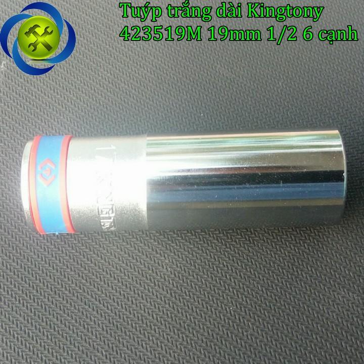Tuýp trắng dài 19mm Kingtony 423519M 1/2 loại 6 cạnh