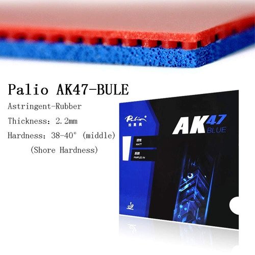 Mặt Vợt Bóng Bàn Chuyên Dụng Cao Cấp PALIO AK 47 Thế Hệ 40+ ( Loại Lót Xanh )