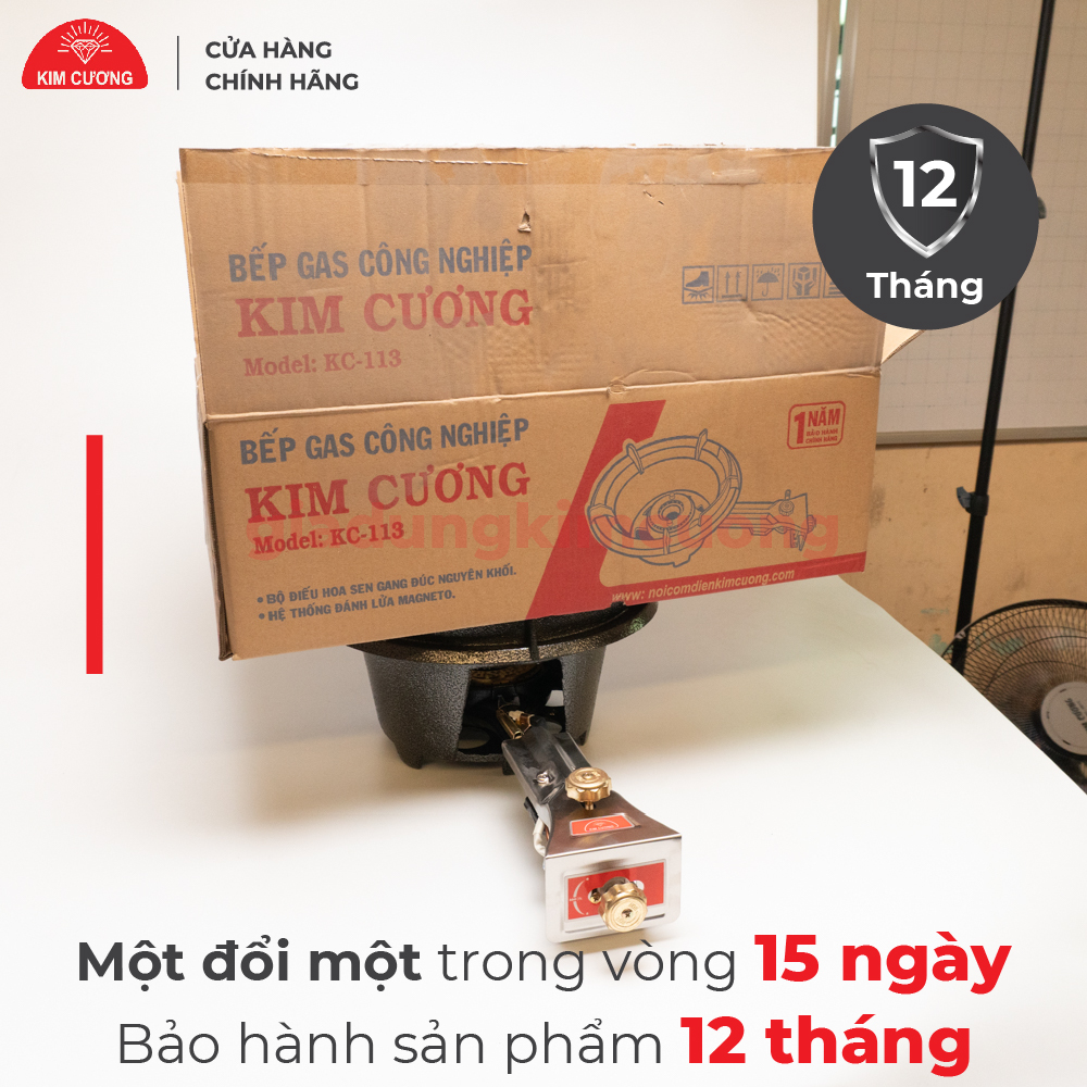 Bếp Khè Gas Công Nghiệp Kim Cương - Bếp Khò Ga Lớn - Hàng Chính Hãng