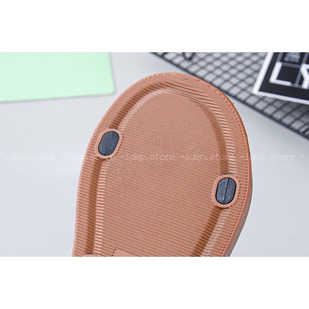 Giày sandal nhựa quai chéo chất liệu cao su INS đi biển, đi mưa siêu bền chống trơn iDÉP- GL070