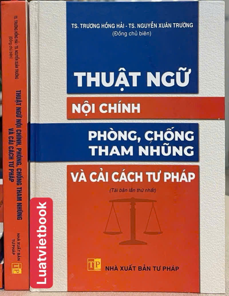 Thuật Ngữ Nội Chính Phòng, Chống Tham Nhũng Và Cải Cách Tư Pháp