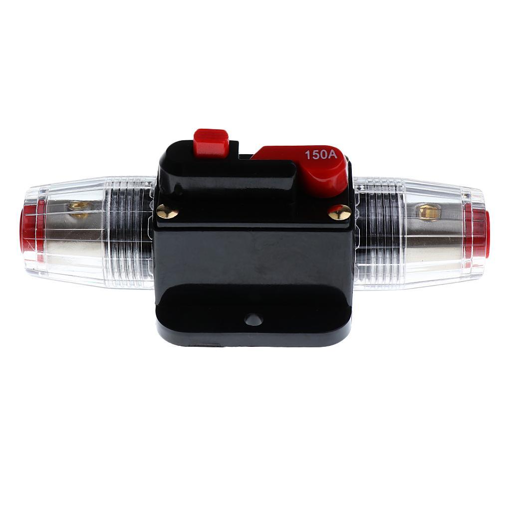 3-4pack DC 12V-24V Car Audio Inline Manual Reset Circuit Breaker Fuse Switch