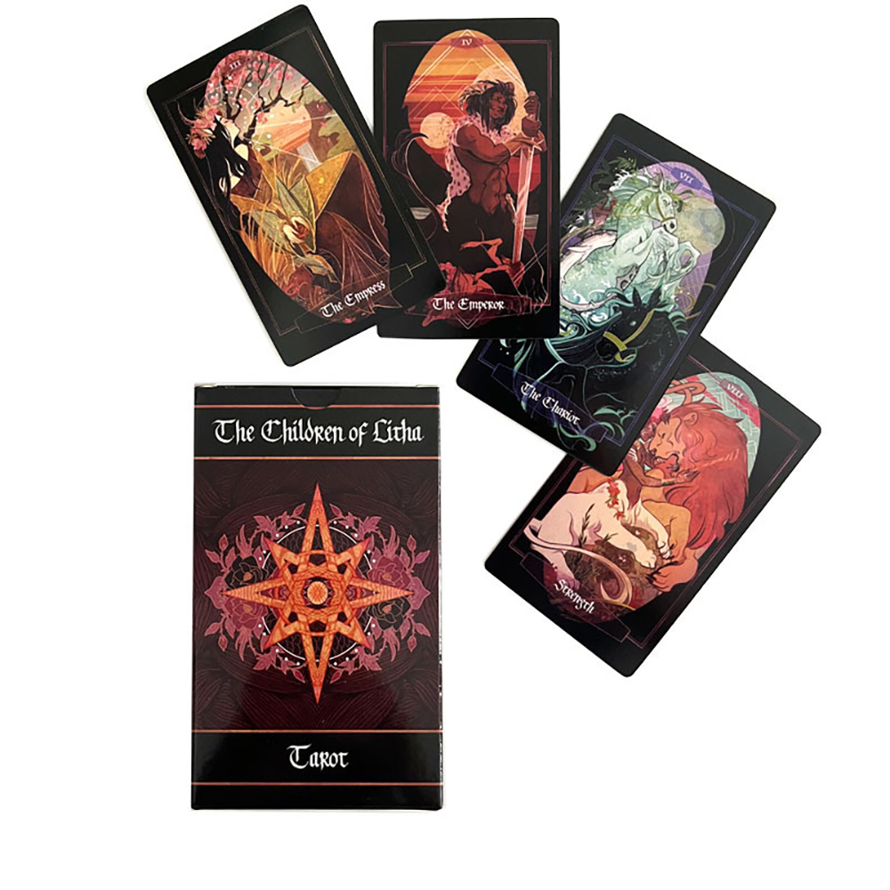 [Size Gốc] Bộ bài Children of Litha Tarot 78 lá 7x12 Cm tặng đá thanh tẩy