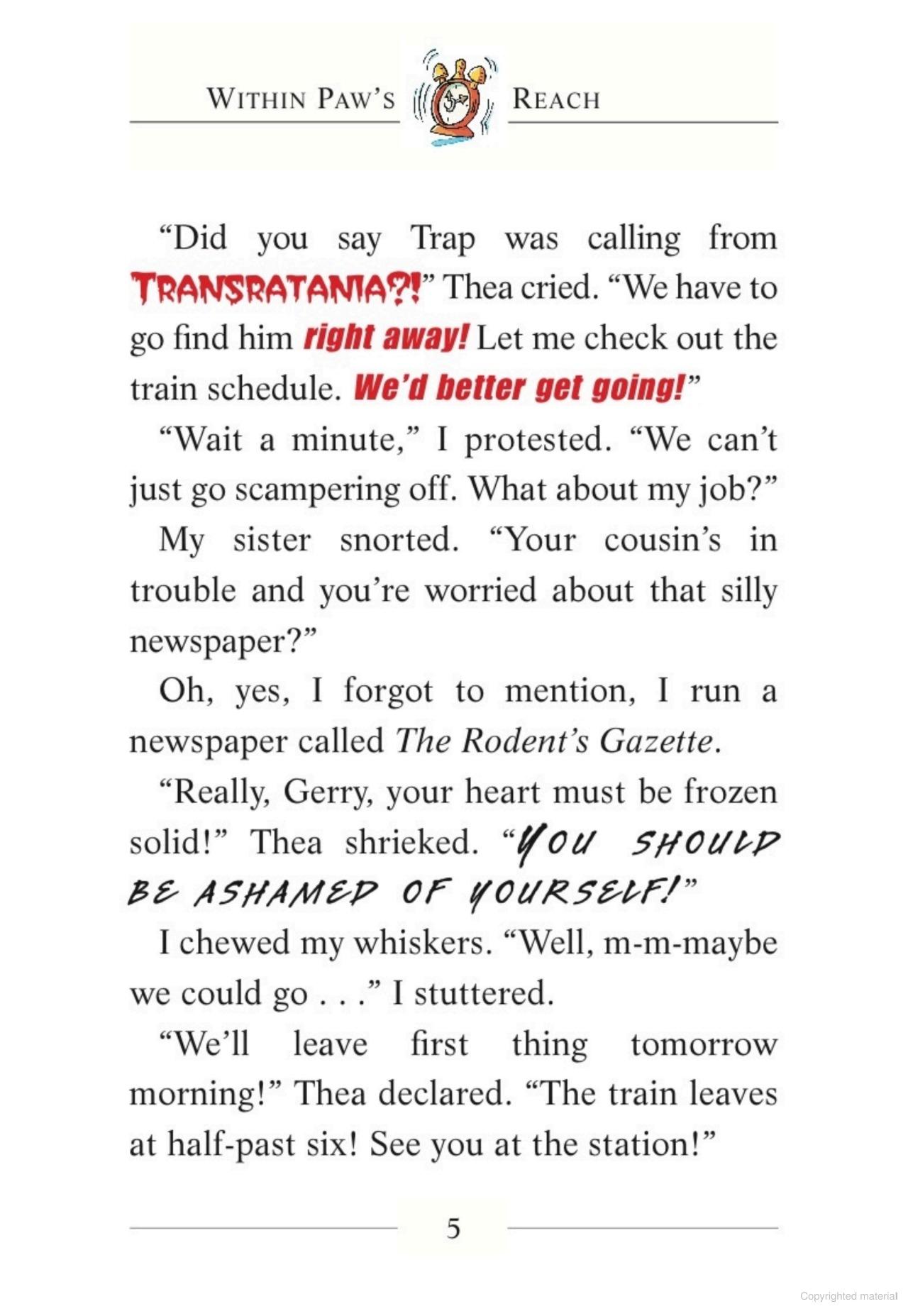 Sách ngoại văn: Geronimo Stilton - Book 7 - Red Pizzas For A Blue Count