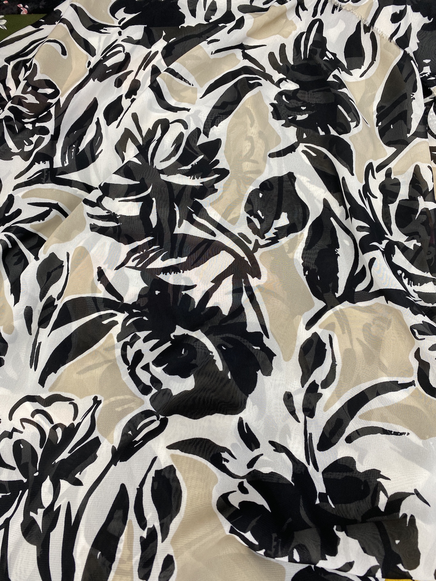 Vải voan chiffon hoa may đầm, áo dài, áo kiểu