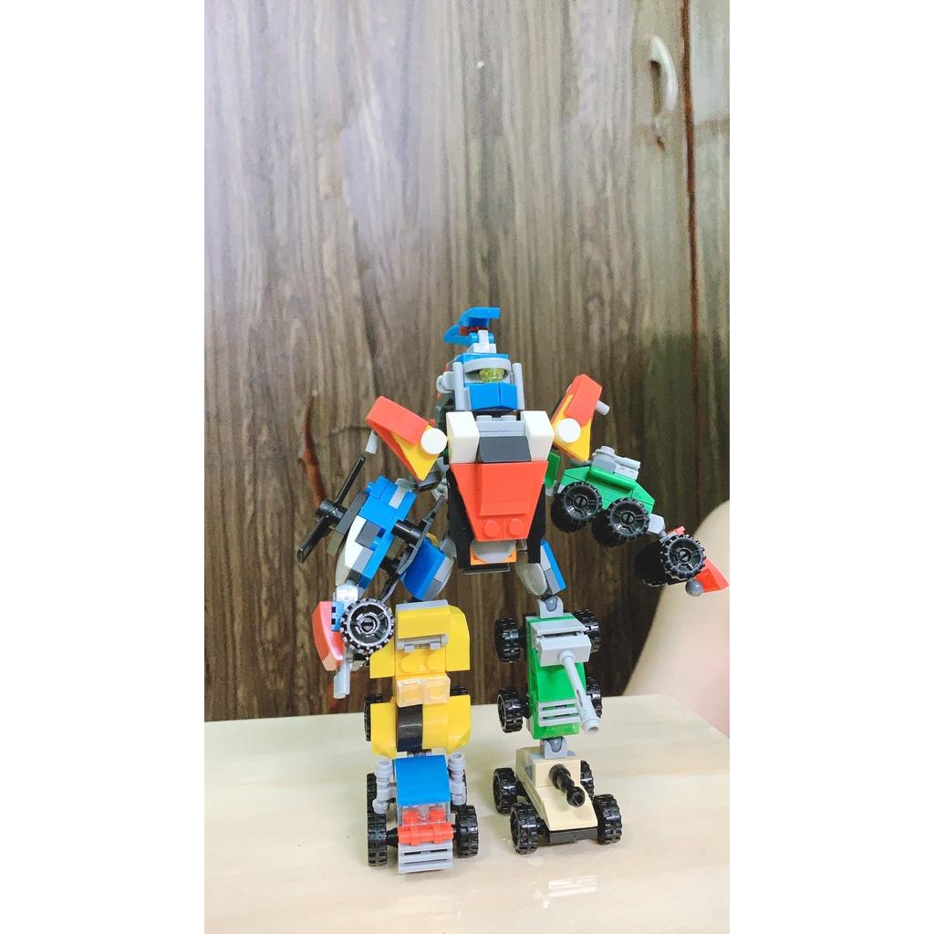 Combo 10 trong 1 Đồ Chơi Lắp Ghép Xe, Máy Bay Nhỏ Lắp Ráp Siêu Robot, Giá Ưu Đãi, Chất Liệu Nhựa ABS