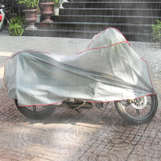 Bạt phủ xe máy loại dày che nắng mưa bụi bẩn - xanh dương