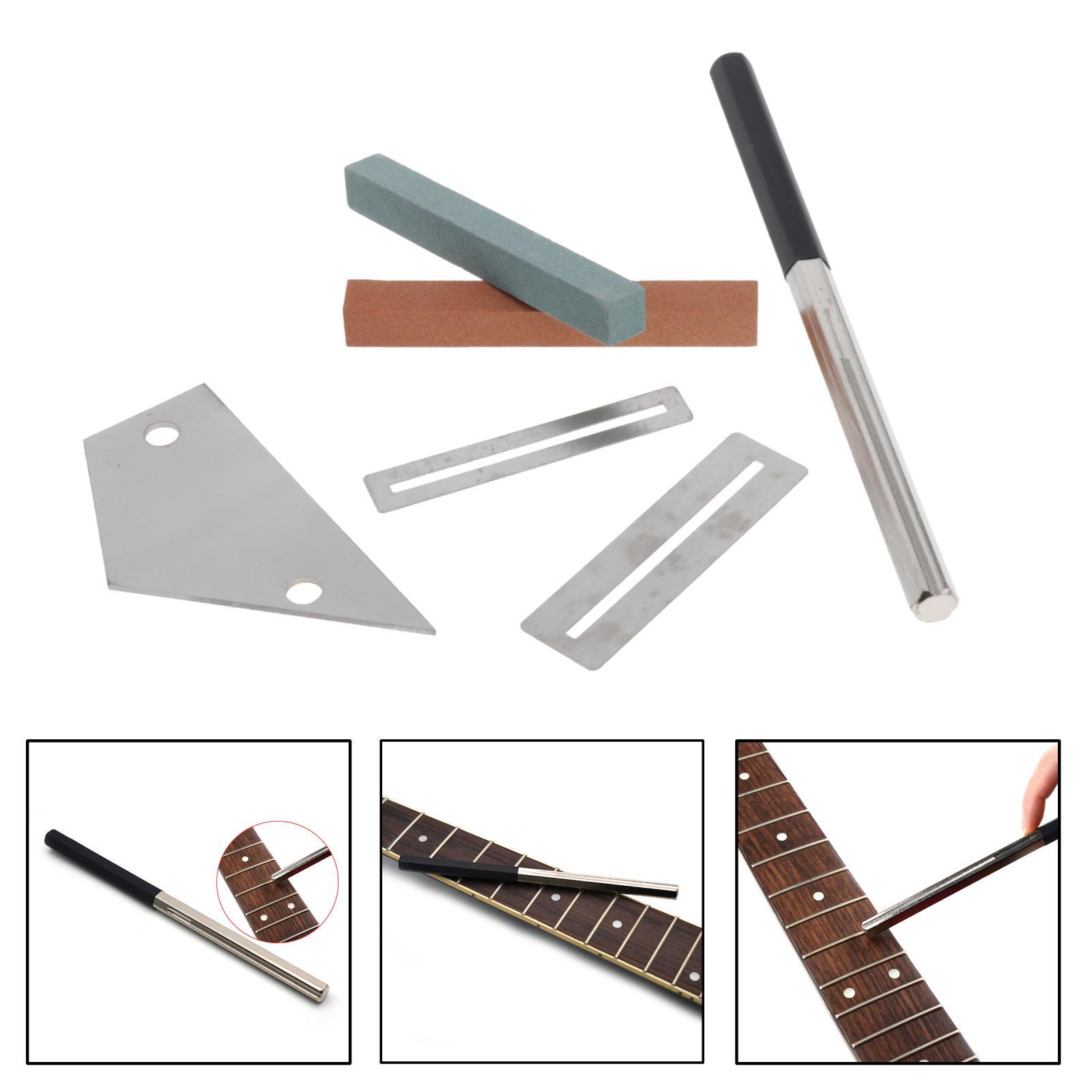 6pcs Guitar Tools Repair Maintenance Cleaning & Care Tool Kit for Ukulele Bass Mandolin Banjo Guitar String Instrument