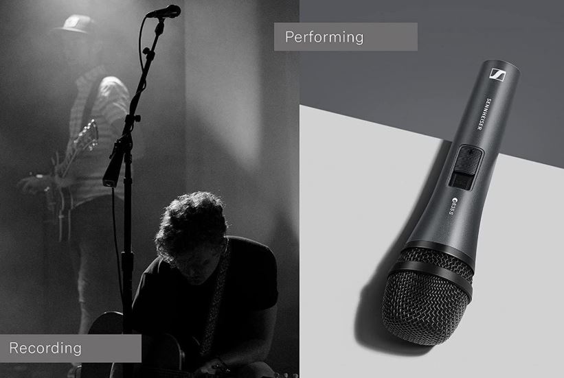 Micro Thu Âm Sennheiser e 835-S – Dynamic Cardioid – Có Công Tắc – Chống Hú - Hàng Chính Hãng