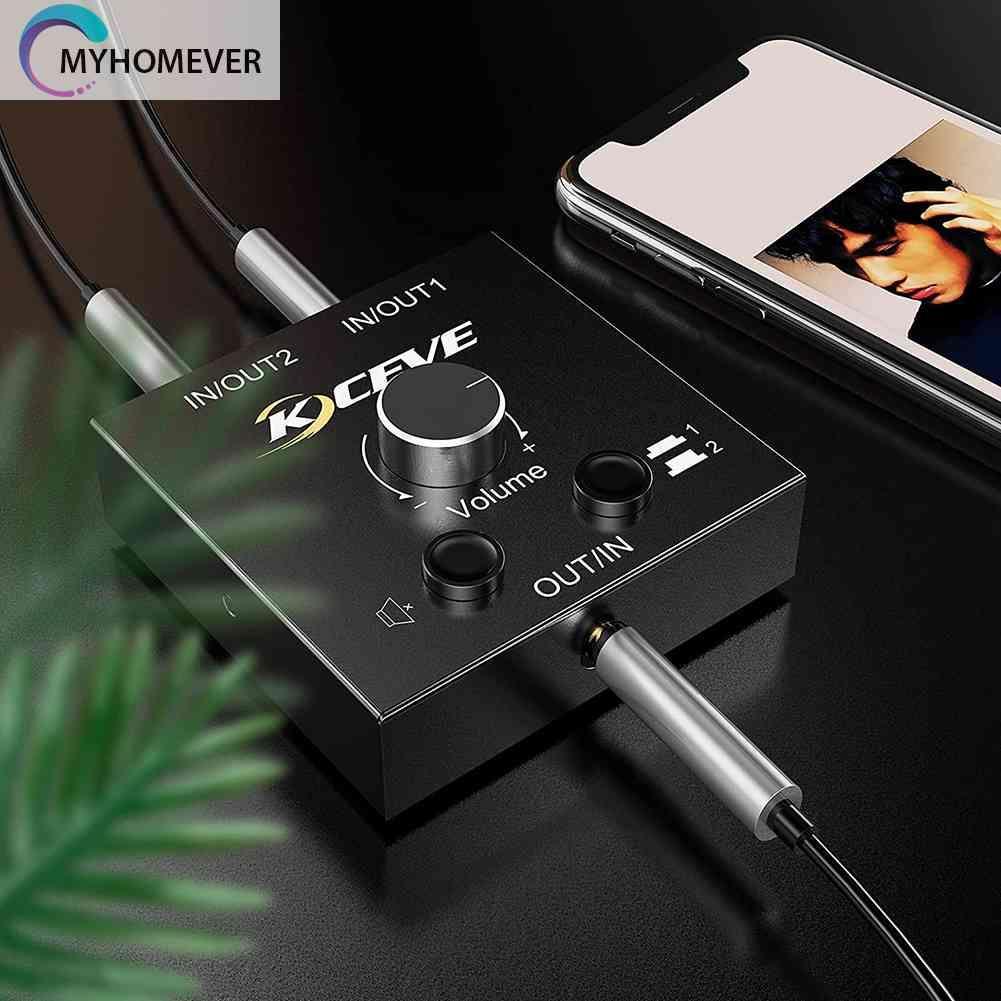 Bộ Chia Âm Thanh 2x1 / 1x2 3.5mm Chất Lượng Cao