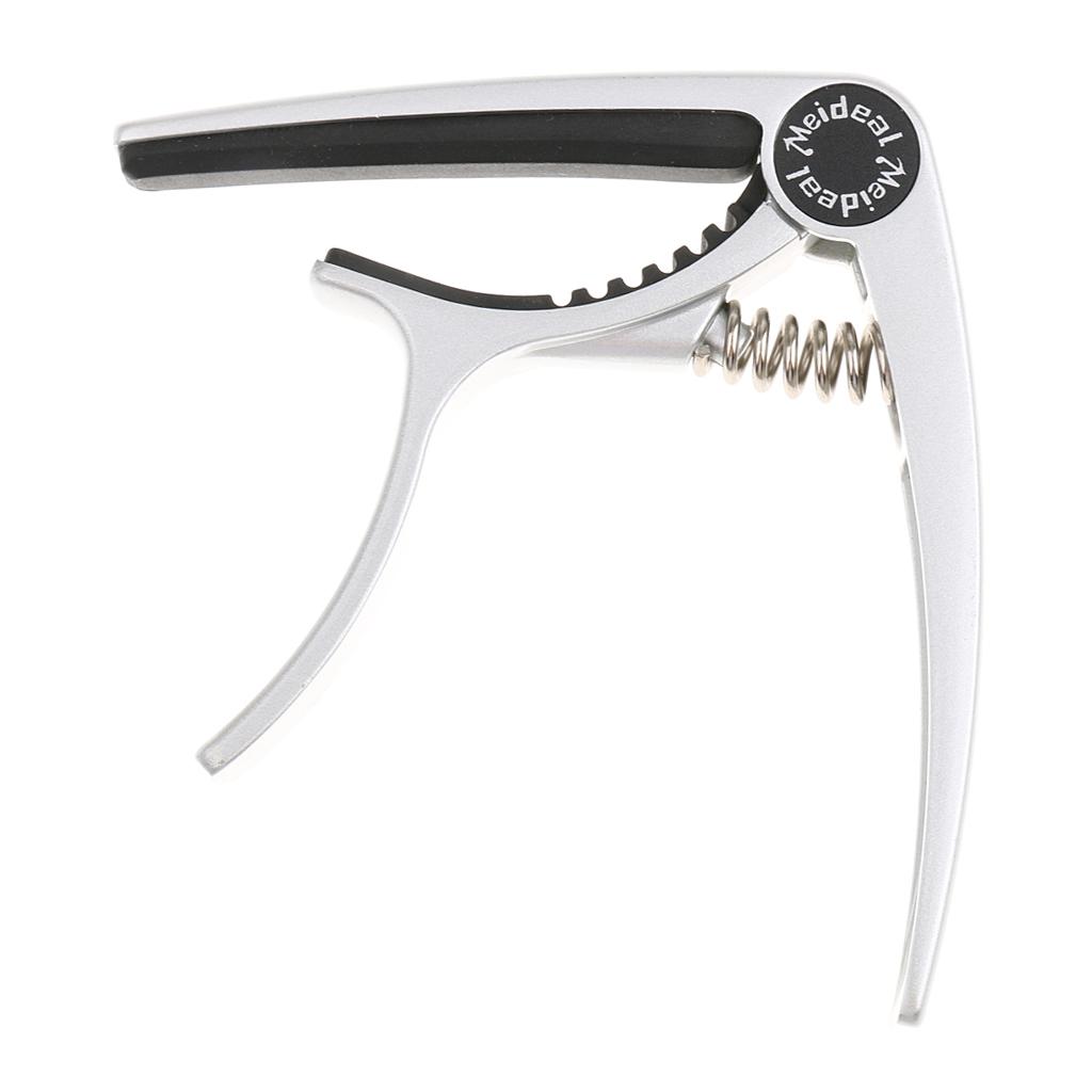 Bạc Guitar Thay Đổi Nhanh Đàn Ukulele Lò Xo Thép Capo Kẹp Nghe Nhạc Cụ