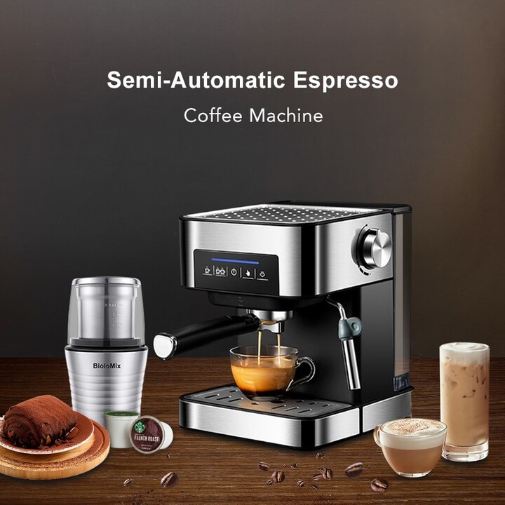 Máy pha cà phê Espresso phiên bản cao cấp thương hiệu BioloMix - HÀNG NHẬP KHẨU