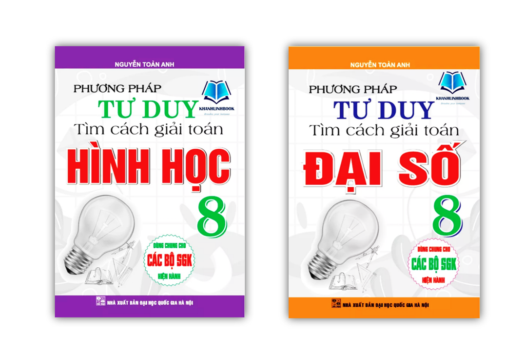 Sách - Combo Phương Pháp Tư Duy Tìm Cách Giải Toán Đại Số + Hình học Lớp 8