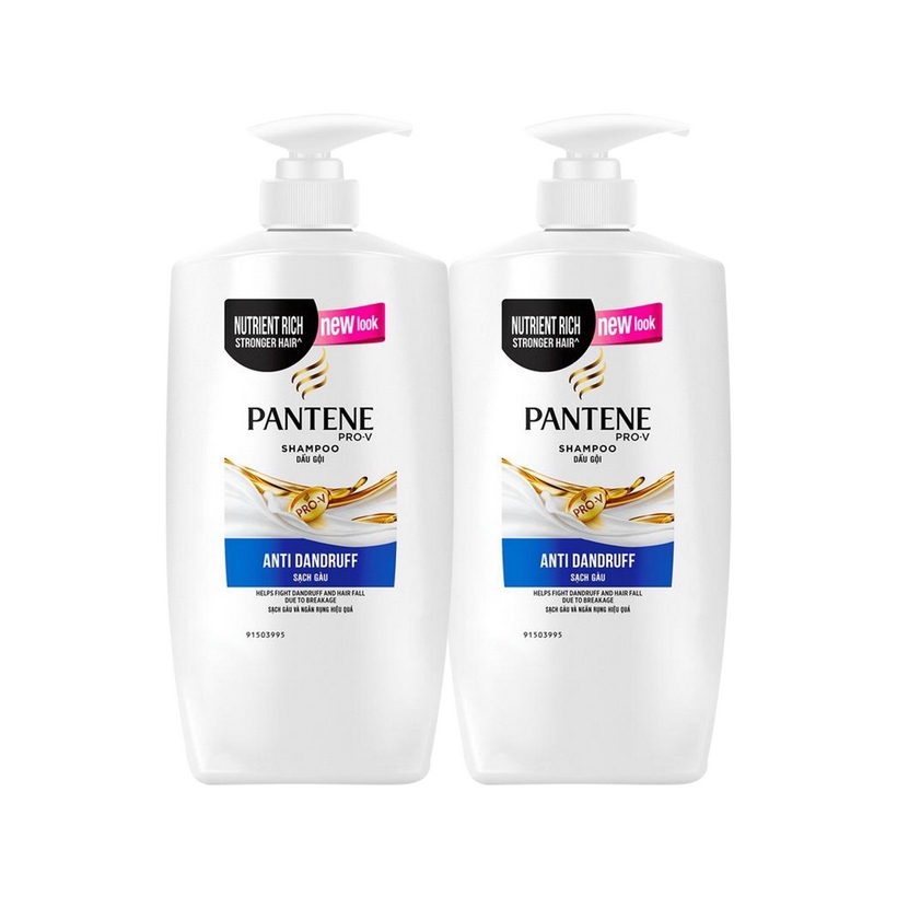 Combo 2 Dầu Gội Pantene Hỗ Trợ Trị Gàu 900g