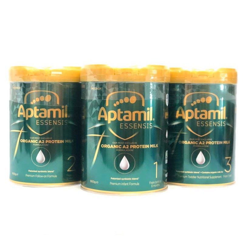 Sữa APTAMIL ESSENSIS ORGANIC A2 Số 3 - Aptamil xanh hữu cơ đạm sạch ( Dành cho trẻ trên 1 tuổi)