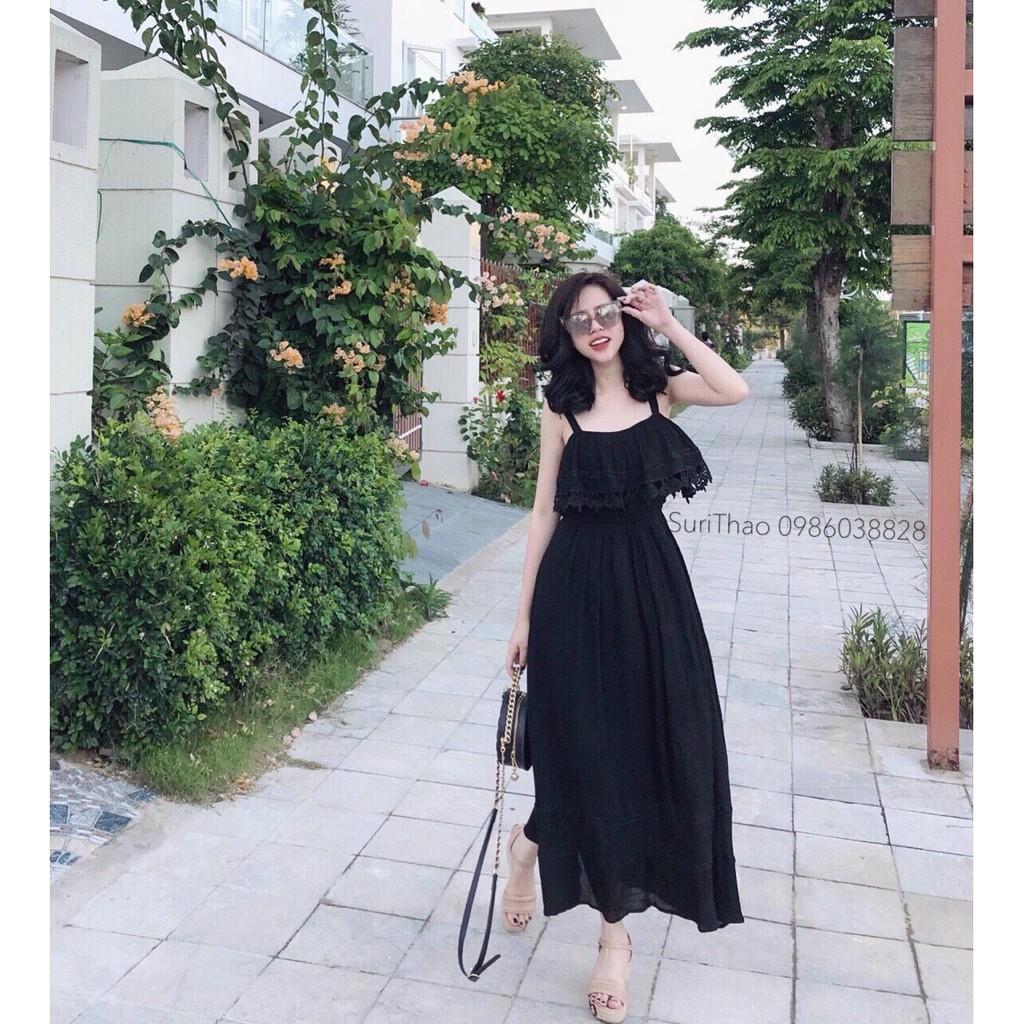 Đầm maxi voan 2 tầng thướt tha quyến rũ