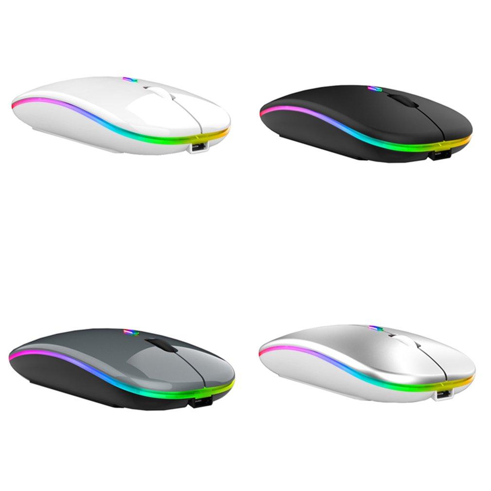 Chuột Không Dây Bluetooth 2.4G Im Lặng Laptop Chơi Game Chuột Game Thủ Sạc Chuột Cho Máy Tính 4 Nút Cao Cấp Mause