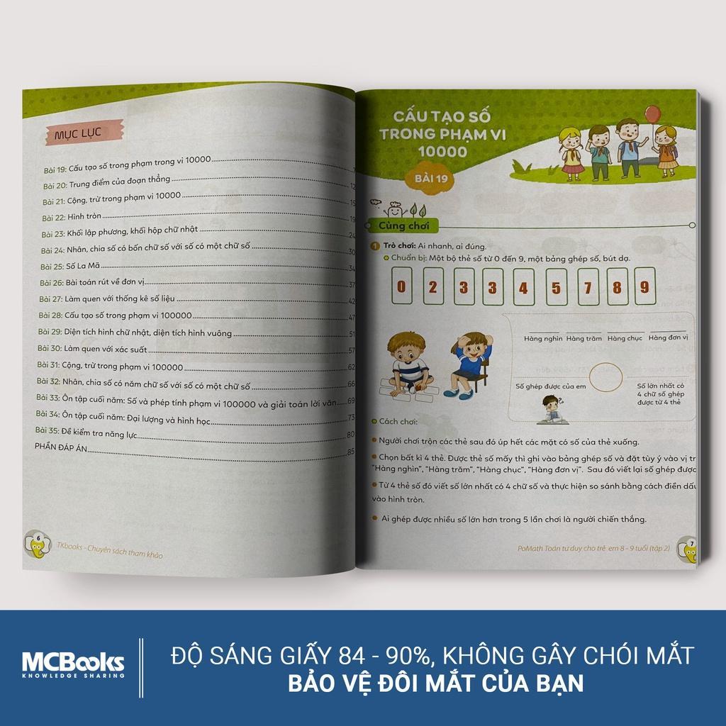 Combo Pomath Toán Tư Duy Cho Trẻ 8 - 9 Tuổi - Bản Quyền