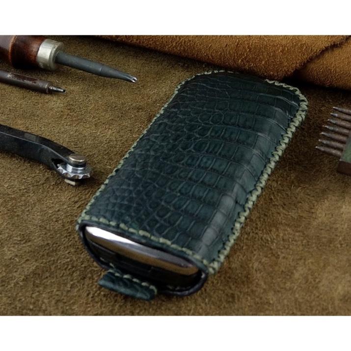 Bao da có dây rút cho Nokia 8800 handmade da cá sấu thật