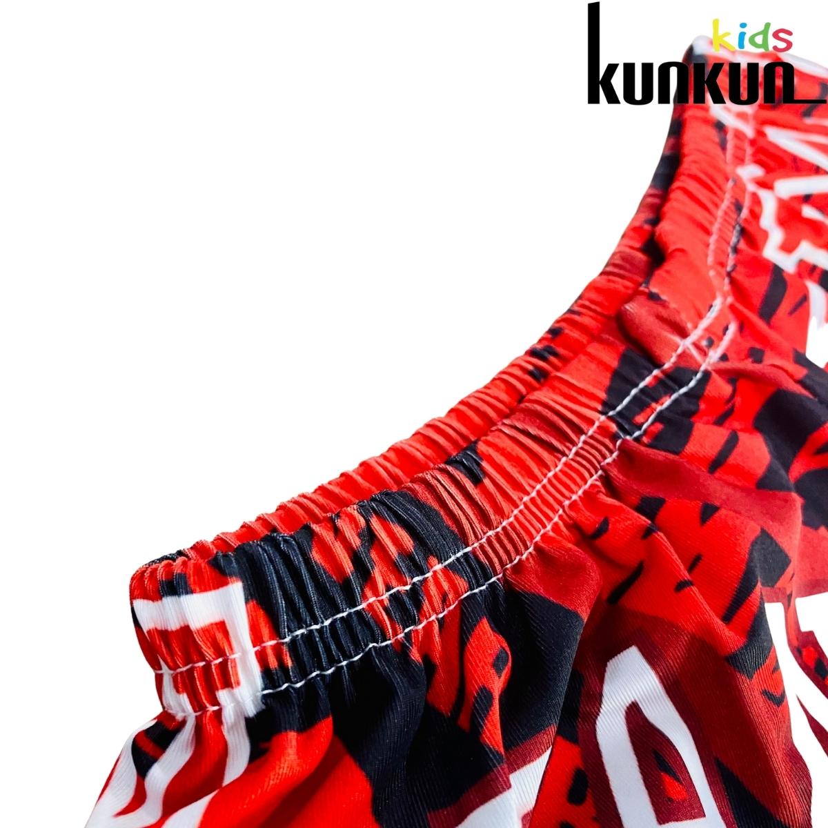 Bộ thể thao bé trai KUNKUN KID TT003 tay ngắn hình số 23 chất thun lạnh thoáng mát - Quần áo bé trai size đại từ 10-60kg